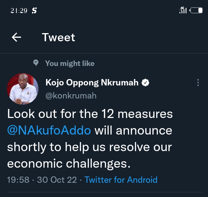 12 measures? 😂 Nana Addo didn't read the speech you wrote for him oo...He read the one with sika mp3 dede😂