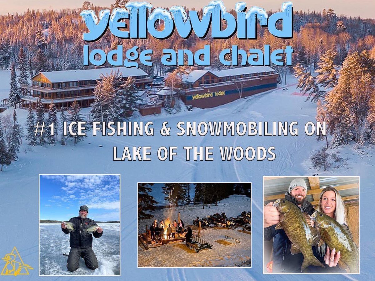 kickerfish_ca's tweet photo. Stop by to chat with the great people at the Yellowbird Lodge booth at Wpg Ice Fishing Show!! Ice fishing and snowmobiling fun on Lake of the Woods. Book your winter stay at the show! https://t.co/XvFMr3EetD