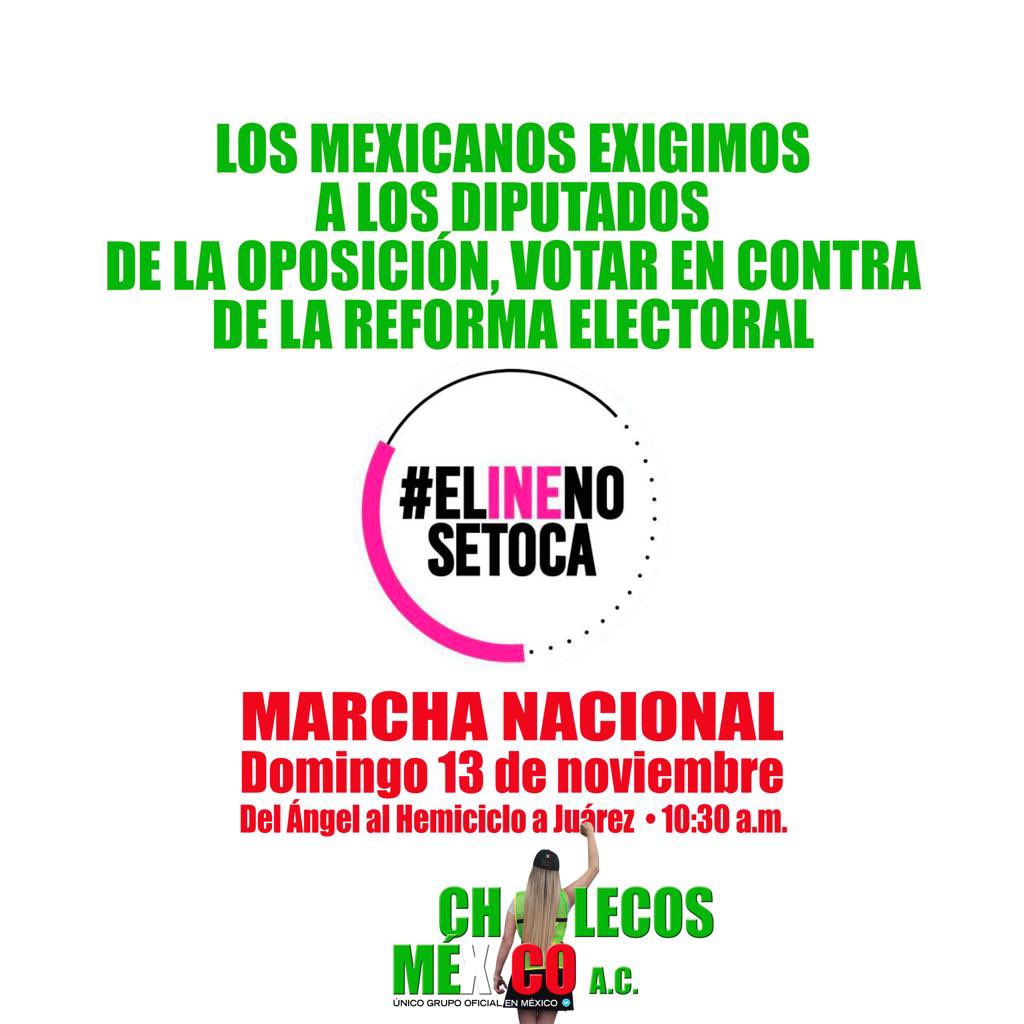 AhiAlemoran's tweet photo. Estamos conscientes del peligro que corremos por lo que unimos y convocamos a LA SOCIEDAD CIVIL ORGANIZADA a exigir que los diputados formen un bloque opositor.

Asistiremos a la marcha y pondremos todo nuestro esfuerzo en su difusión.
#ChalecosMx
#ALasCalles13Nov
@ClaudioXGG https://t.co/Z15EY05mOr