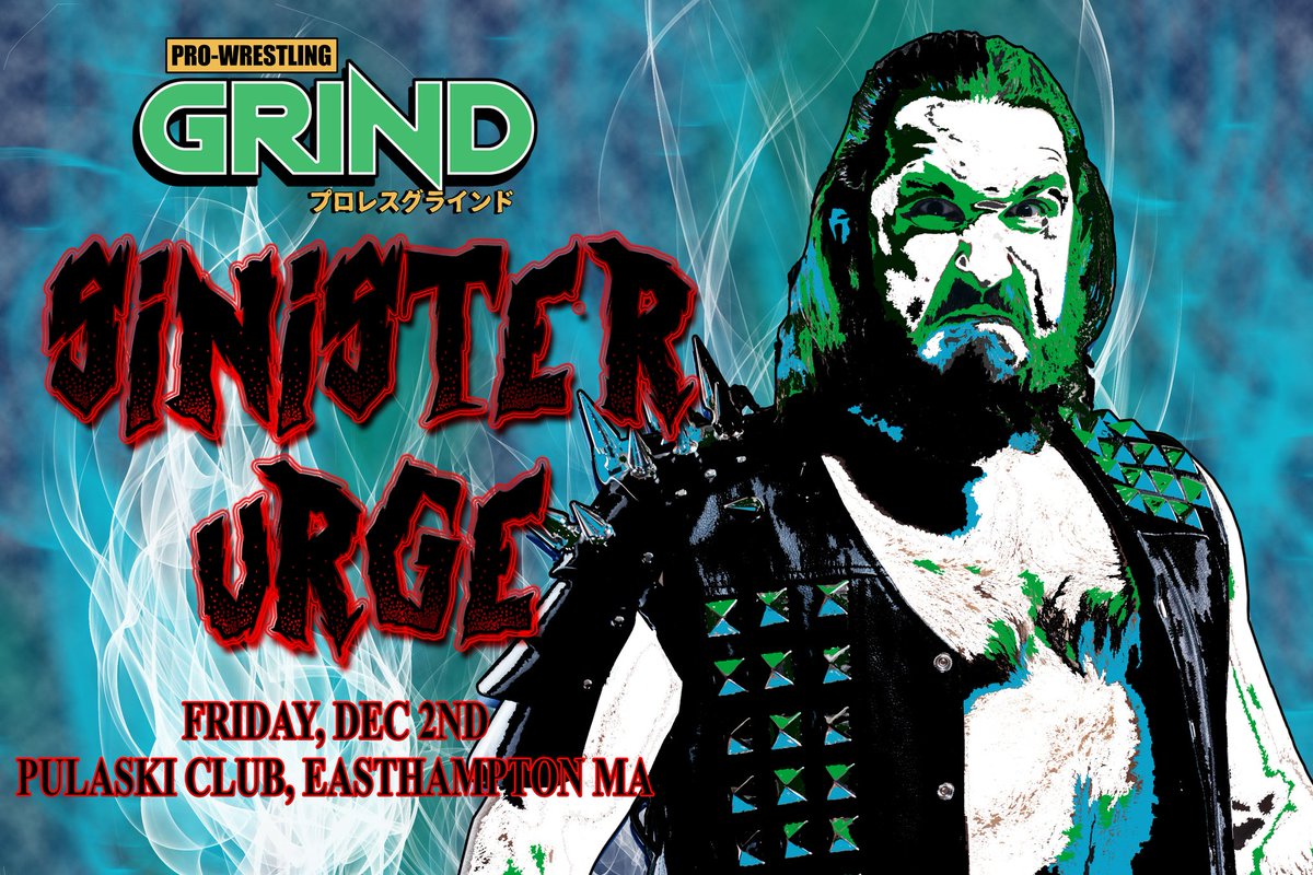 THANK YOU for celebrating 1 year of GRIND this weekend! We return to THE WORLD FAMOUS Pulaski Club on December 2nd for #SinisterUrge! FEATURING Jay Freddie (Champion) VS Rip Byson (Challenger) GRINDsinister.eventbrite.com #GRIND #GGC