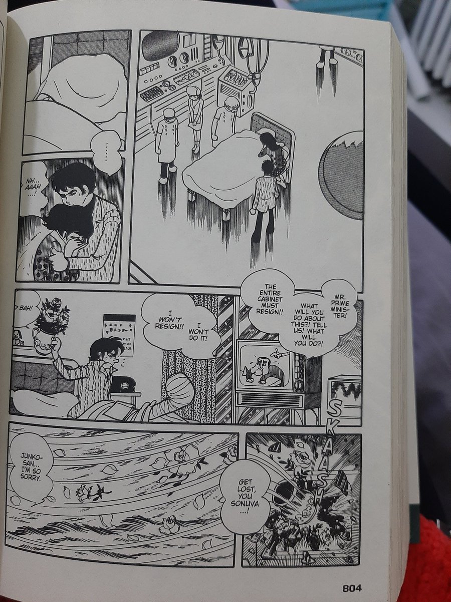 more thoughts on how kamen rider black sun was so good because it was not just reboot to Black, but spliced the formula of Black with Ishinomori's own writing in 1971 Rider. The prime minister depicted here as a villain is Eisuke Sato, Shinzo Abe's great uncle by the way. 