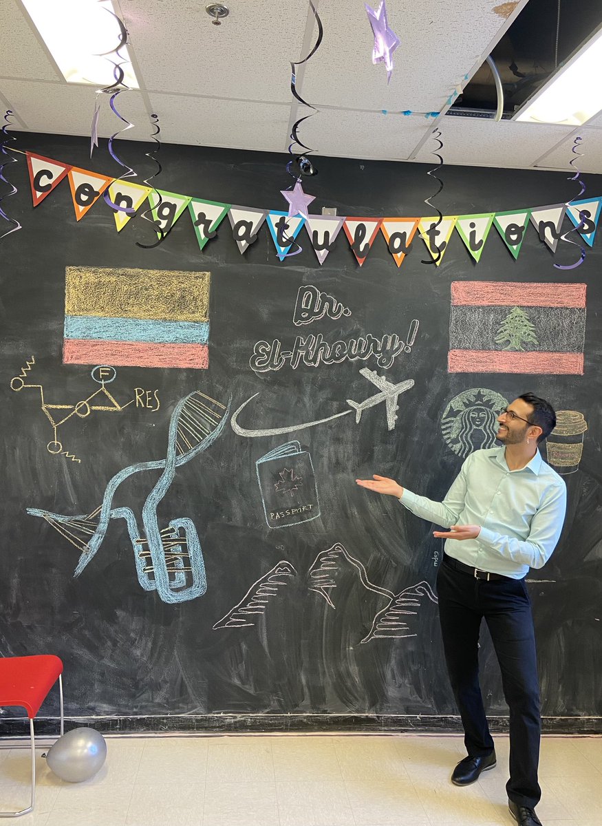 Roberto El Khoury (@roberto_khoury) on Twitter photo Officially Dr. El-Khoury!
It has been an incredible journey and I couldn’t have gotten through it without the support of my supervisor <a href="/F_ANAtico/">Masad J. Damha</a>, my awesome labmates <a href="/DamhaLab/">Damha Research Group</a>, my collaborators, my friends, and my family. Looking forward to a career in the nucleic acids field!👨🔬 Officially Dr. El-Khoury!
It has been an incredible journey and I couldn’t have gotten through it without the support of my supervisor <a href="/F_ANAtico/">Masad J. Damha</a>, my awesome labmates <a href="/DamhaLab/">Damha Research Group</a>, my collaborators, my friends, and my family. Looking forward to a career in the nucleic acids field!👨🔬