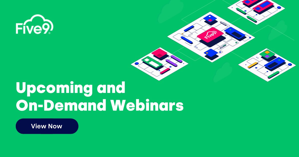 Looking for webinars? Live, on-demand...#Five9 has got 'em! See what's coming up, and what you can watch on your own time, here: spr.ly/6019KhwVZ