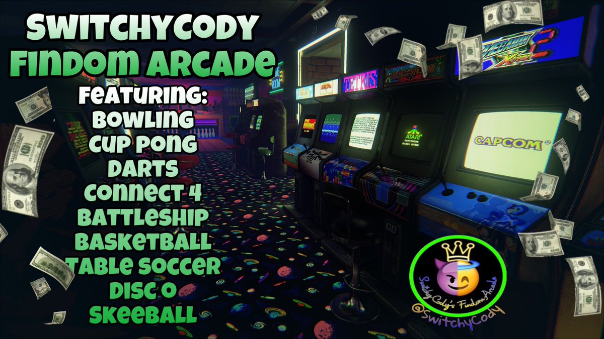 SwitchyCody's tweet photo. Its time to Drain Boys!! 😈😈 Featuring 9 games with a findom twist! Which game you choose? DM and lets play!! Lets drain a new unique way thats HOT and FUN! The Findom Arcade is waiting for you #SwitchyCody #Findom #FindomMaster #CashMaster https://t.co/b8kOyz0Kah