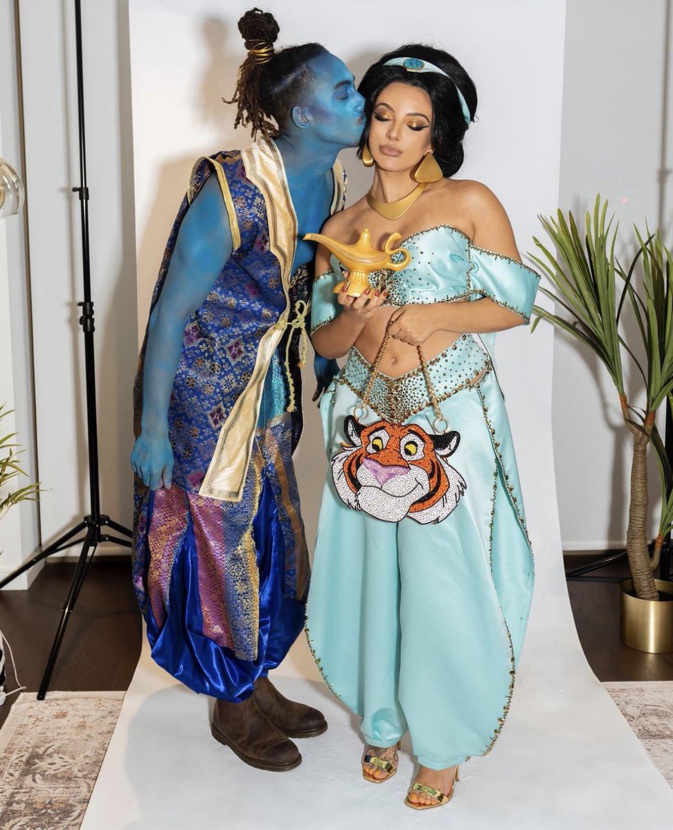 PopBase's tweet photo. Jade Thirlwall dresses up as Princess Jasmine from Aladdin for Halloween. https://t.co/mriK5id226