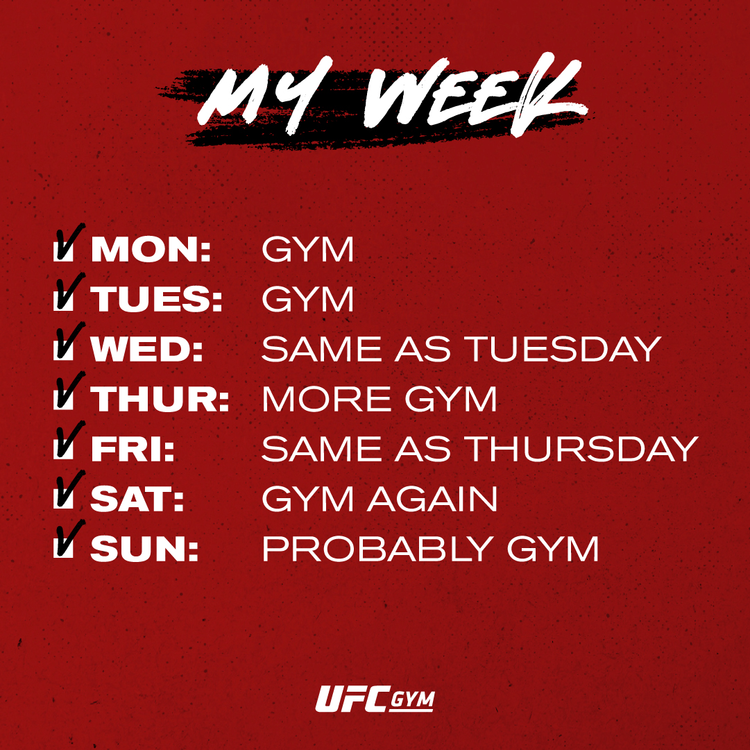 it is international checklist day. Have you got your workout scheduled?