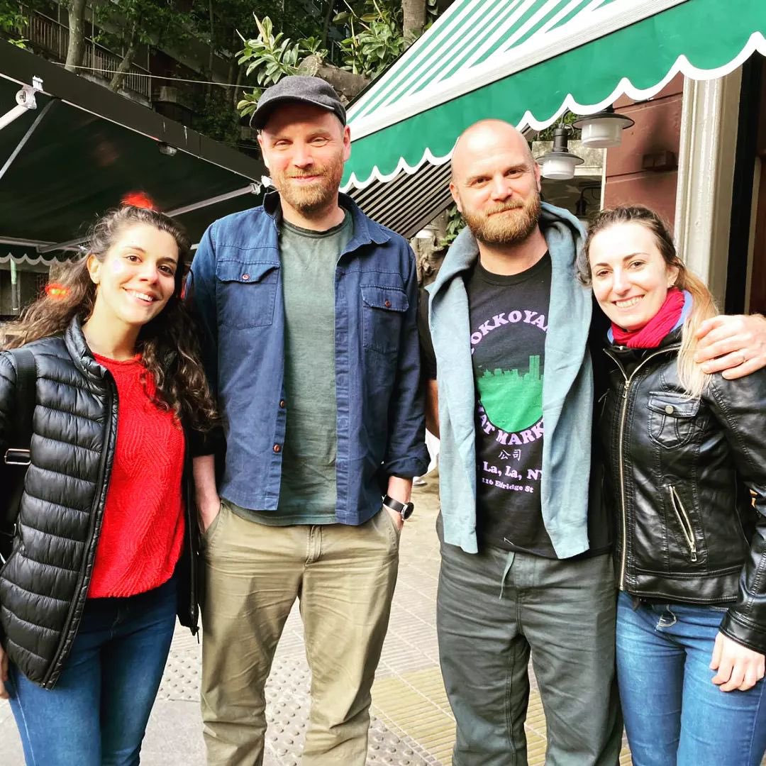 Coldplaying on X: Will Champion and Jonny Buckland with a fan in Curitiba  🇧🇷