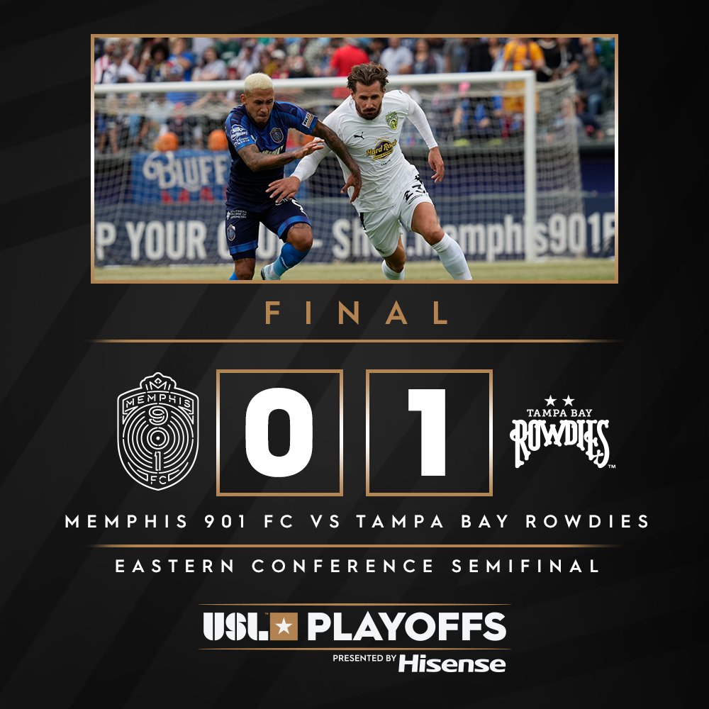 Back-to-back-to-back! 😤

The <a href="/TampaBayRowdies/">Tampa Bay Rowdies</a> advance to their third straight Eastern Conference Final!