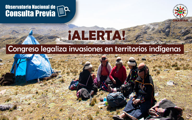 ⚠ #ALERTA 𝗖𝗢𝗡𝗚𝗥𝗘𝗦𝗢 𝗟𝗘𝗚𝗔𝗟𝗜𝗭𝗔 𝗜𝗡𝗩𝗔𝗦𝗜𝗢𝗡𝗘𝗦 𝗘𝗡 𝗧𝗘𝗥𝗥𝗜𝗧𝗢𝗥𝗜𝗢𝗦 𝗜𝗡𝗗𝗜́𝗚𝗘𝗡𝗔𝗦
Informamos que el <a href="/congresoperu/">Congreso del Perú 🇵🇪</a> aprobó el proyecto de ley 01210/2021-CR que modifica la ley de deslinde y titulación del territorio de las comunidades campesinas.