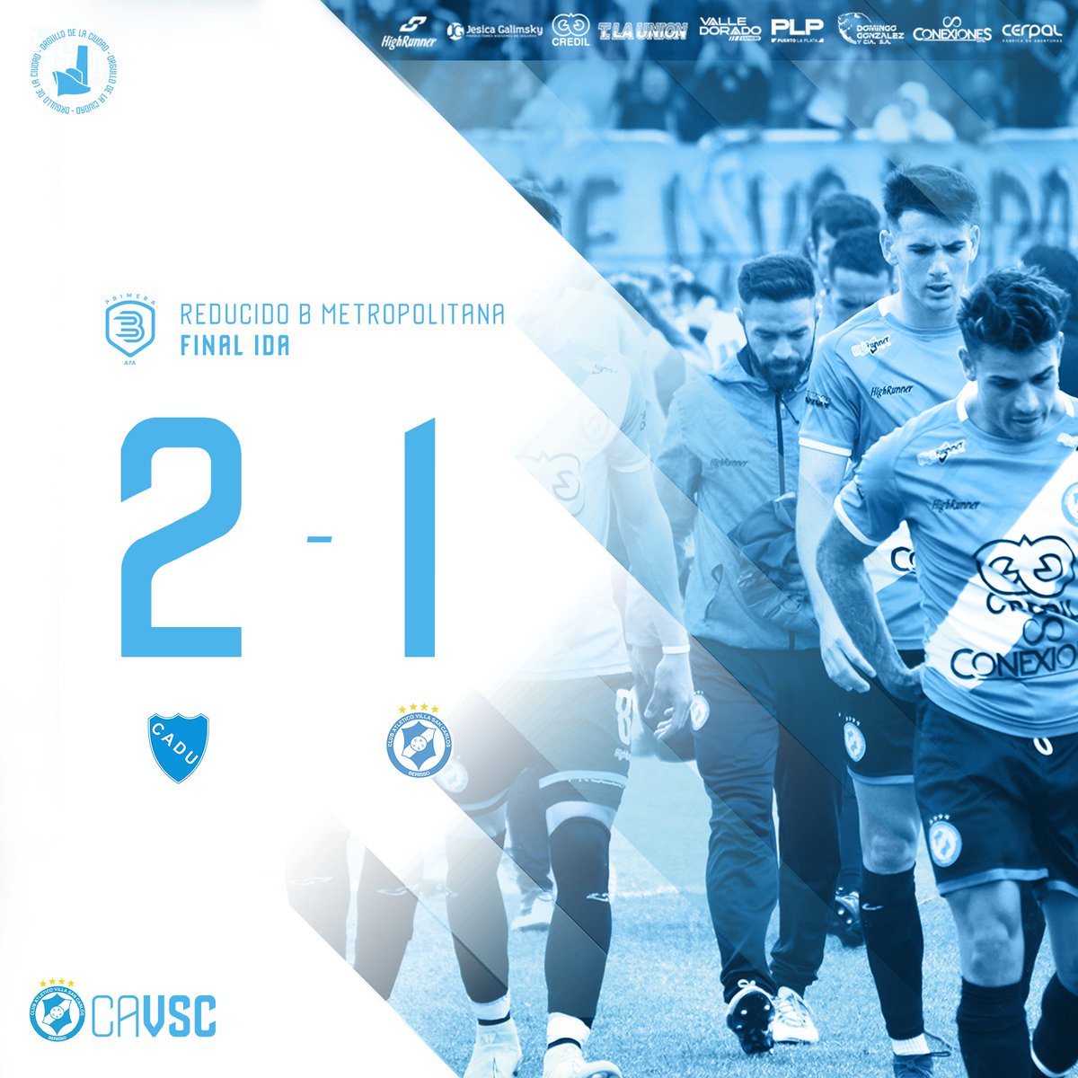 CAVSCoficial's tweet image. #FútbolProfesional⚽: Derrota en la ida

El villero no pudo en su visita a Zárate y cayó derrotado 2 a 1 ante @caduoficialok por el encuentro de ida de la final. Se definirá todo el próximo fin de semana.