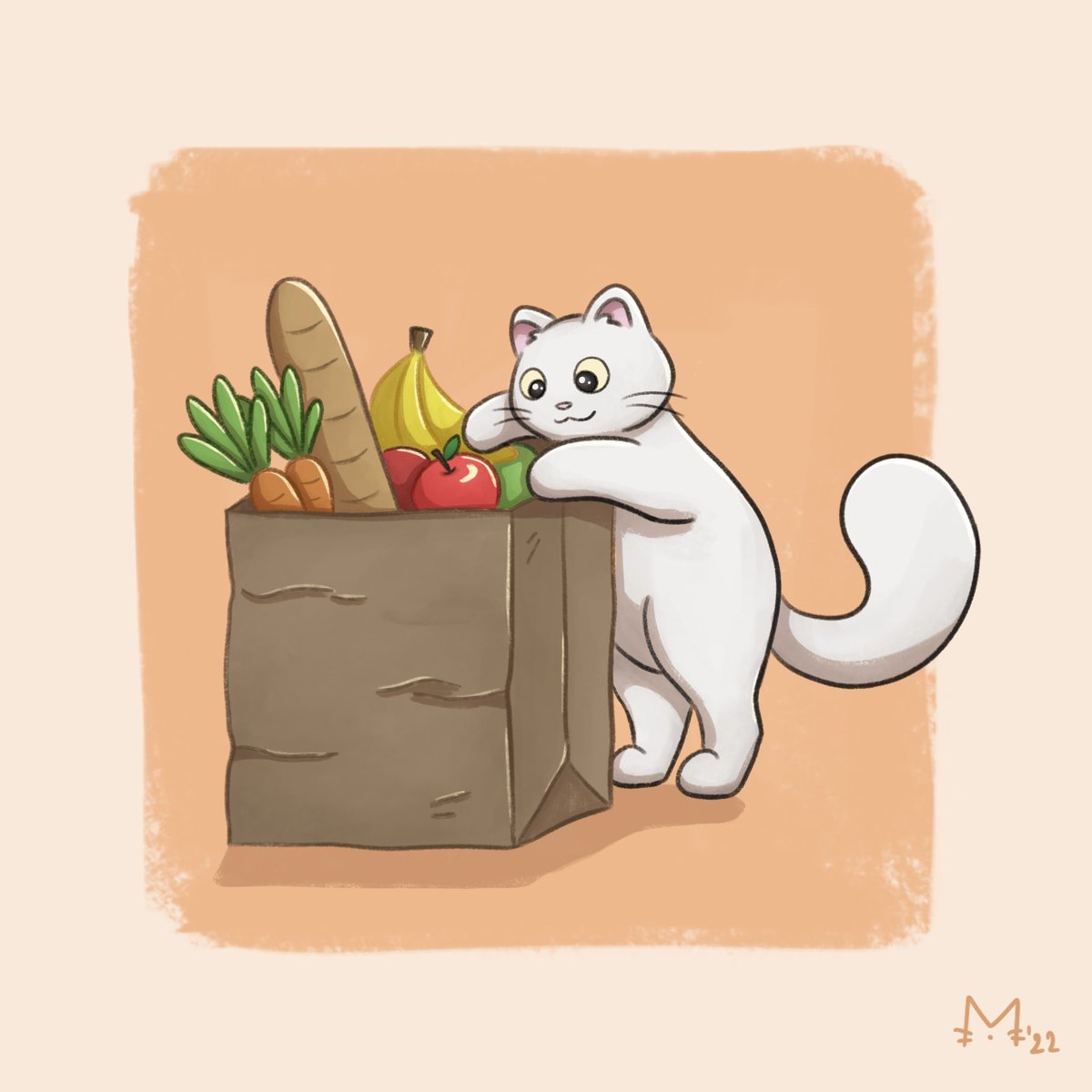 ms_meowrye's tweet photo. Day 30 of #kattober - Curious
Is there any cat food in the paper bag? 🐱

#kattober2022 #CatsOfTwitter #CuriousCat #catlife #CuteCats #artchallenge https://t.co/ljzCP8HJO2