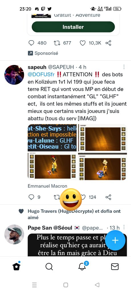 AtelierRegent's tweet photo. @SAPEUH @DOFUSfr @EmmanuelMacron Tu m'explique pourquoi ta un lien sur le twitter d' emanuel Macron la ? https://t.co/s3Zy17DeST