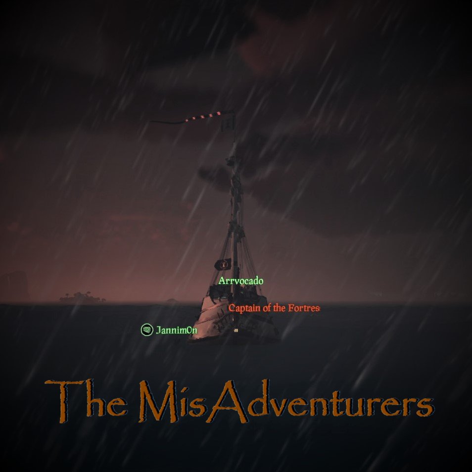 VaderMonkeyGam1's tweet photo. Ok so my original plan didn't happen, but the #SEAnanigans afterwards though. @JanSchilli @designdeity2 @arrvocado made sure our #MisAdventure this evening was as chaotic as our previous, we even discovered a new #GameBug. @SeaOfThieves @RareLtd #MisAdventurers https://t.co/8gJ1VMuUER