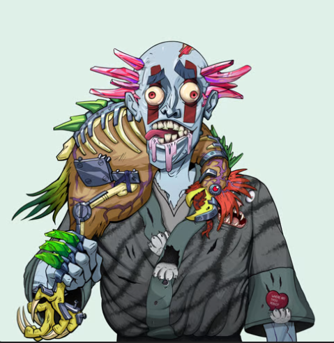 Fatc4t's tweet image. Well @DegenDojoNFT voted and decided we would mutate the chicken. Here you go boys, I hope it's worth it! #SOL #NFTCommunity #degen