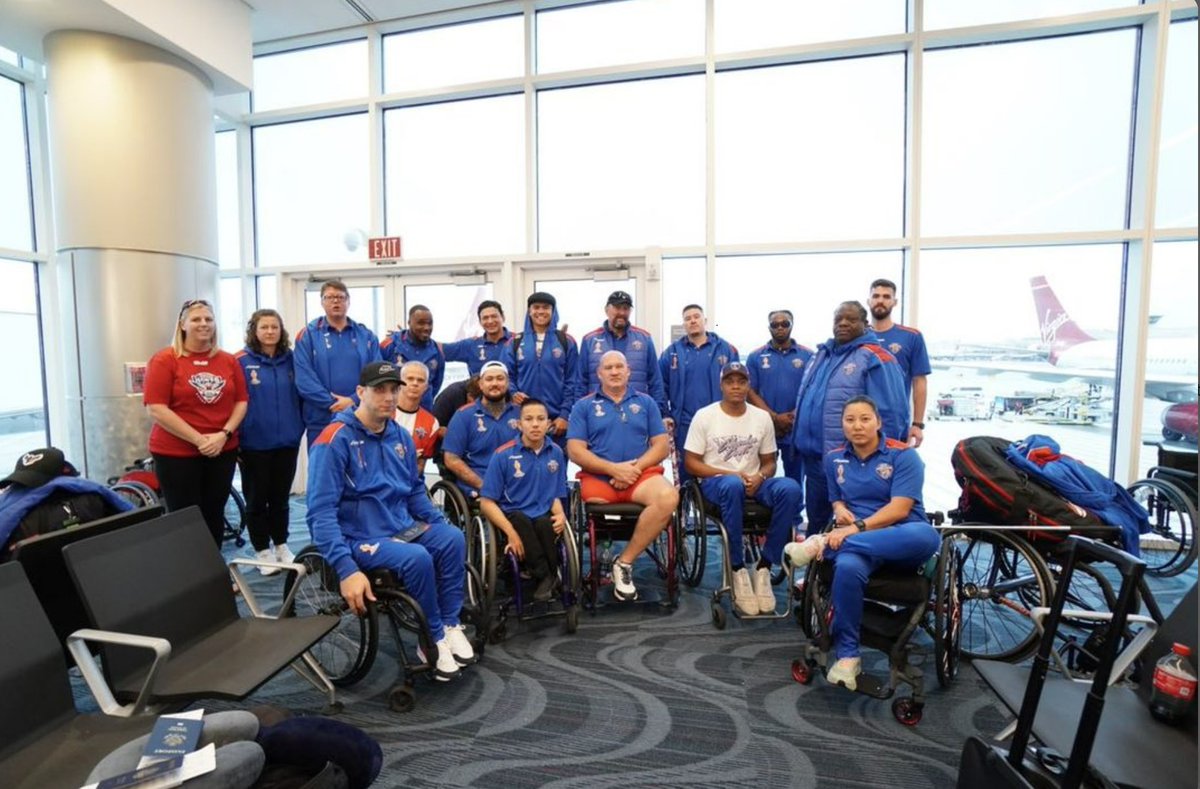 Team USA send off! Wish us luck at the Rugby League World Cup in England. Watch Us make History and download the app Fite.tv to watch us compete Nov 4th #rlwc2021 #adaptivesports #teamUSA #rugbyLeagueWorldCup #usawhrlhawks #Adaptiveathletes #columbiacraft