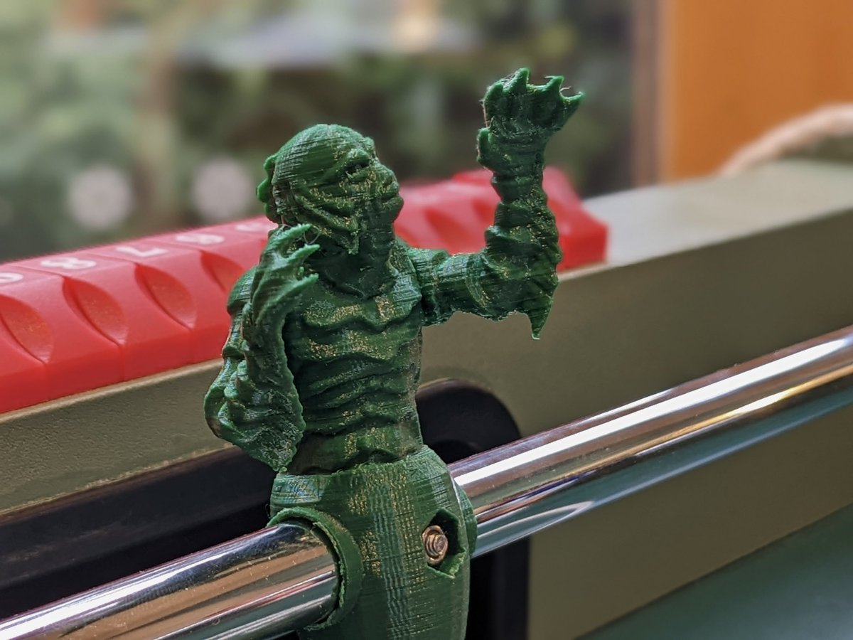 GeneticsMatt's tweet photo. Okay but has your fiancé ever designed, built and painted a custom Creature from the Black Lagoon foosball table for you?
.
#CreatureFromTheBlackLagoon #UniversalMonsters #ClassicHorror #Halloween https://t.co/5WeRtAMQhL