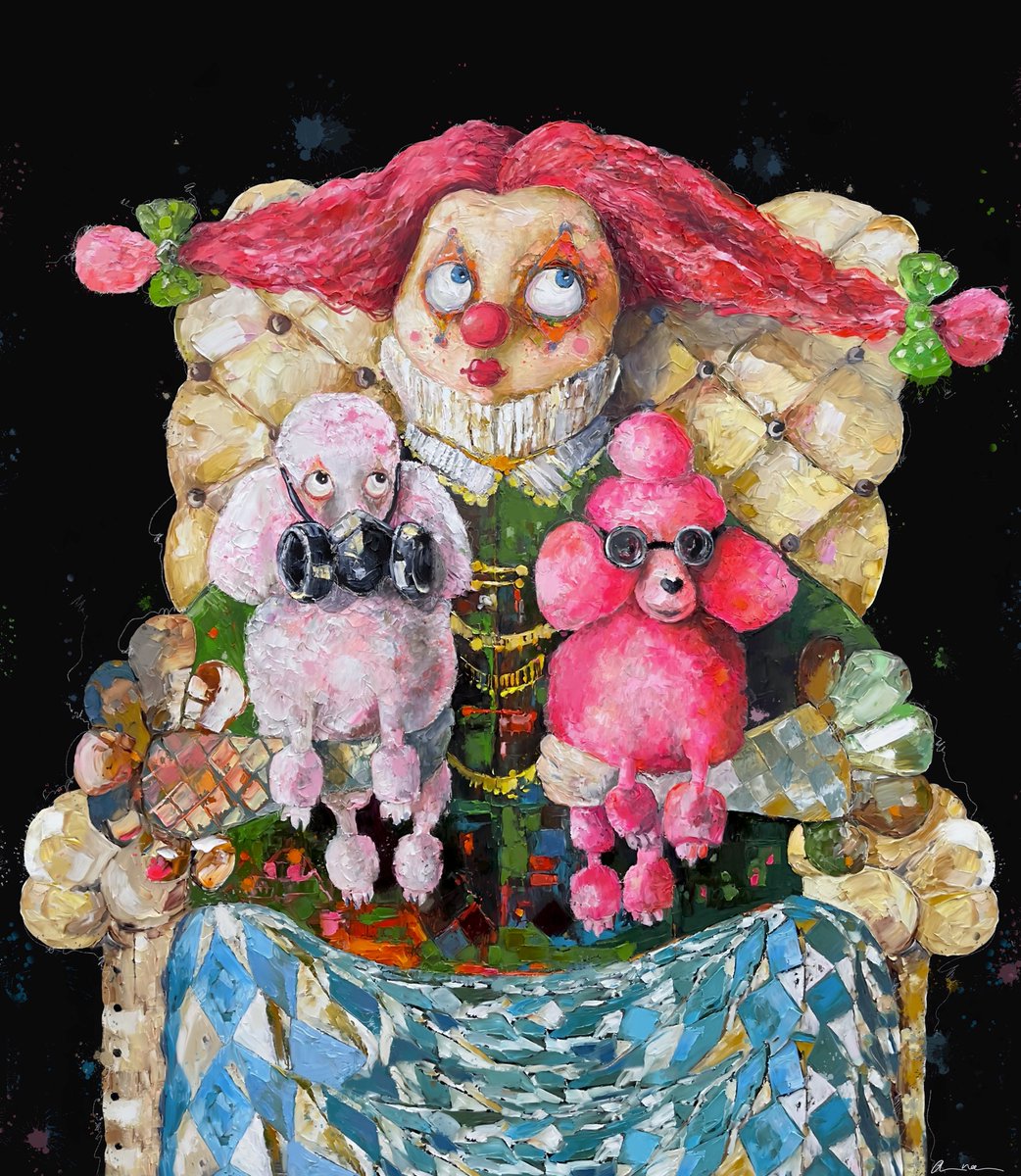 Drop Alert! 🚨 "Poodle Love" 1/1
      
Now available for minimum reserve of : Ξ 0.65
      
40+hours of work! Analog artwork: oil on paper, palette knife technique. 
knownorigin.io/gallery/227290…

<a href="/KnownOrigin_io/">KnownOrigin.io</a>

Art by <a href="/AnaKim_art/">Anastasiya Kim</a> #nftart #Cryptoart