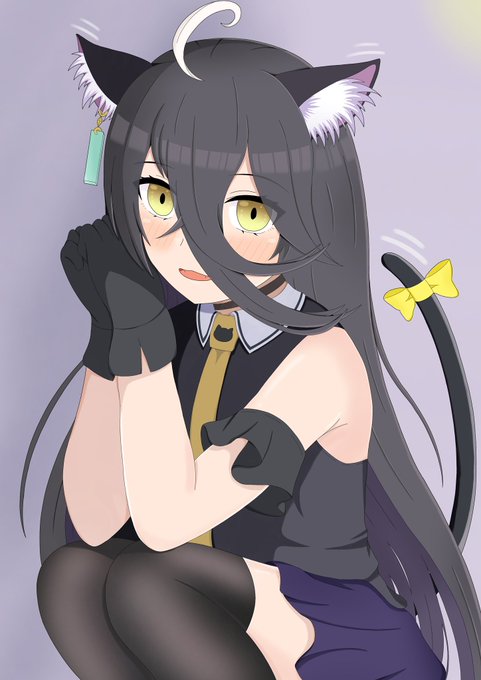 ハロウィンの日だけ現れる黒猫、ニャンハッタンカフェ「お菓子か悪戯か……アナタはどちらを選びますか?」#ウマ娘  #マンハッタンカフェ 