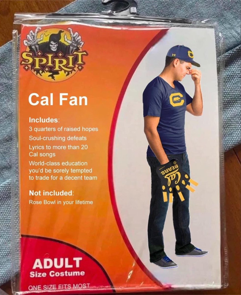 Finally found my Halloween costume. It’s mind-blowing how accurate this truly is. (h/t: <a href="/littleman23/">Ajai P.</a> ) #GoBears