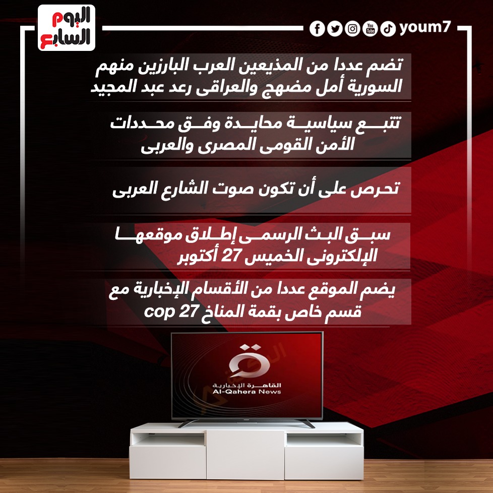 VideoYoum7's tweet photo. #عاصمة_الخبر تعانق السماء.. انطلاق قناة #القاهرة_الإخبارية رسميا خلال ساعات https://t.co/rEp1th9TxT