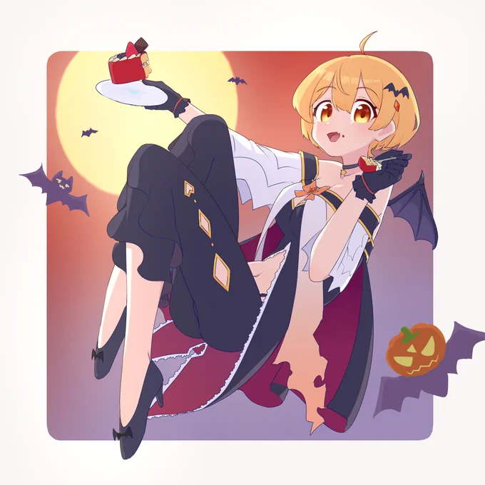 #メルArt #夜空メル 誕おめハピハロ!!! 