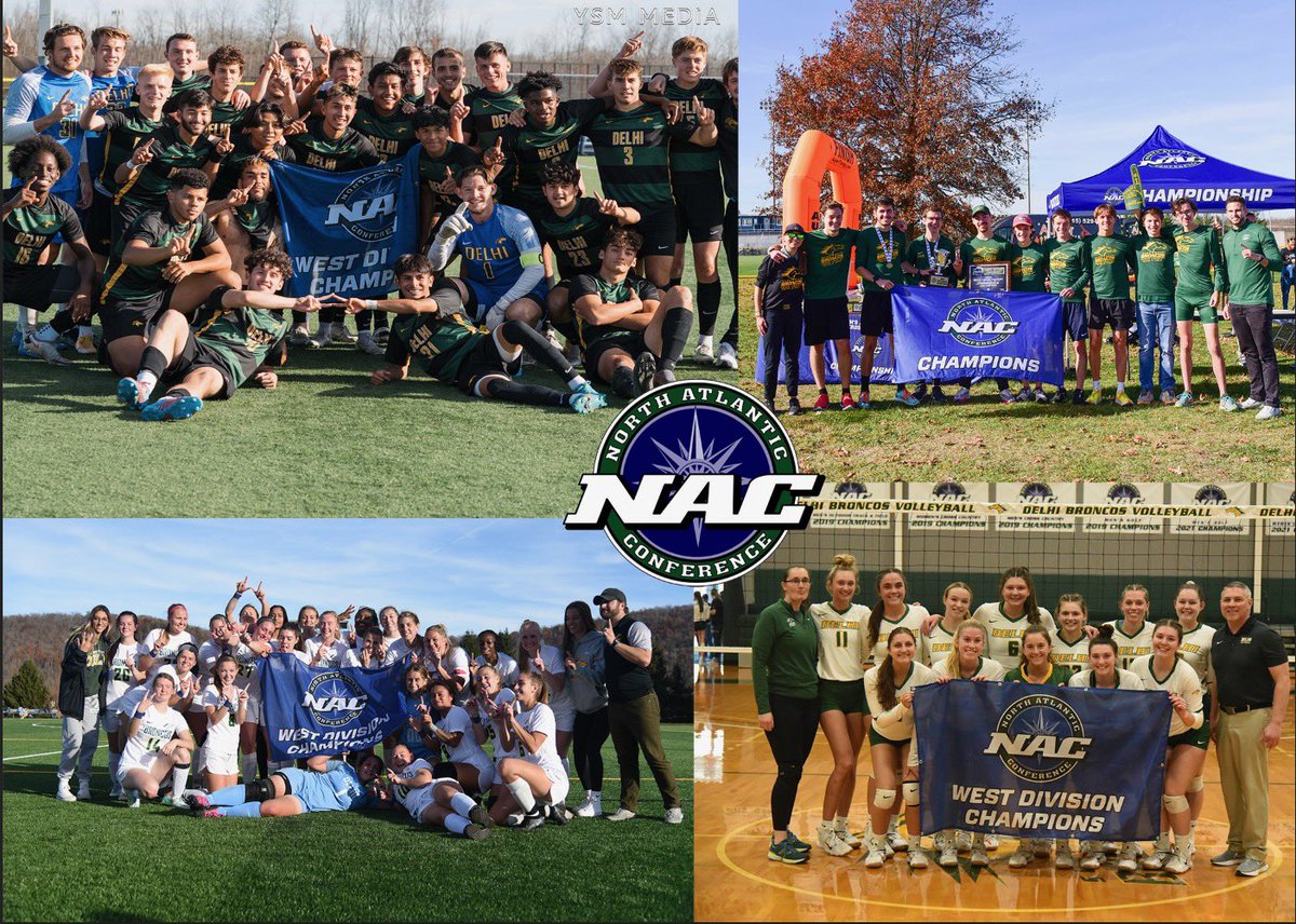 What a weekend to be a Bronco! Congratulations to all Delhi athletes this weekend! Three NAC West Final wins and a NAC Championship!   #delhidrive #horsepower