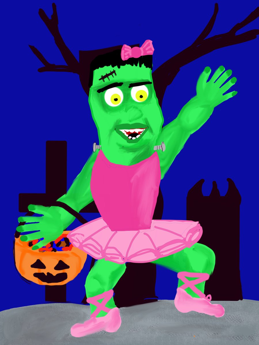GottaBeCrazy2's tweet photo. #RogueHunt #Item30: Androids may dream of electric sheep, but what do creatures dream of? Show us what little monsters are dressing up as for Halloween.
Inspired by Team @GishthisWay https://t.co/3x9nQDA2mz