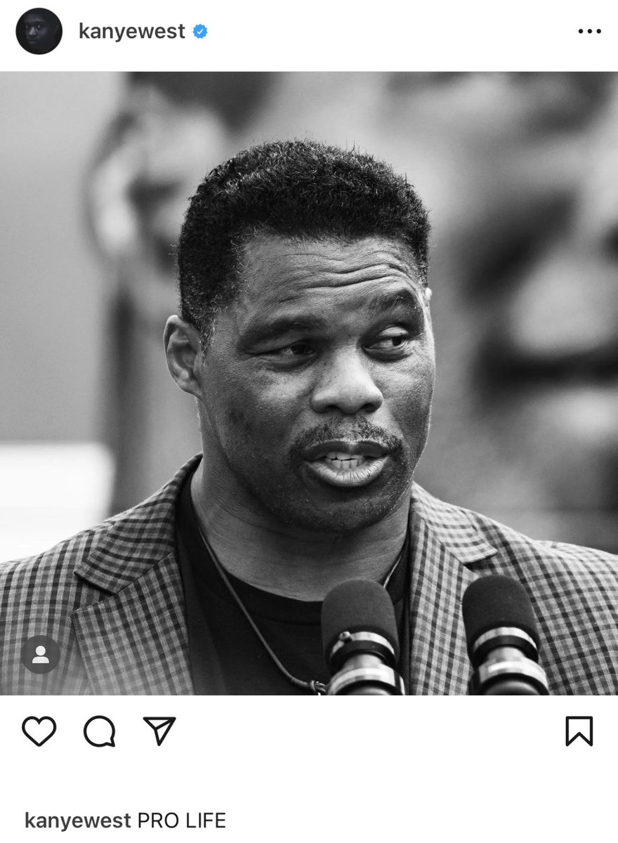 New: Kanye West comes out in support of Herschel Walker.