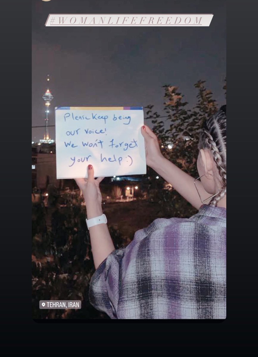 Message from Tehran. 💚🤍❤️
#IranRevolution #MahsaAmini