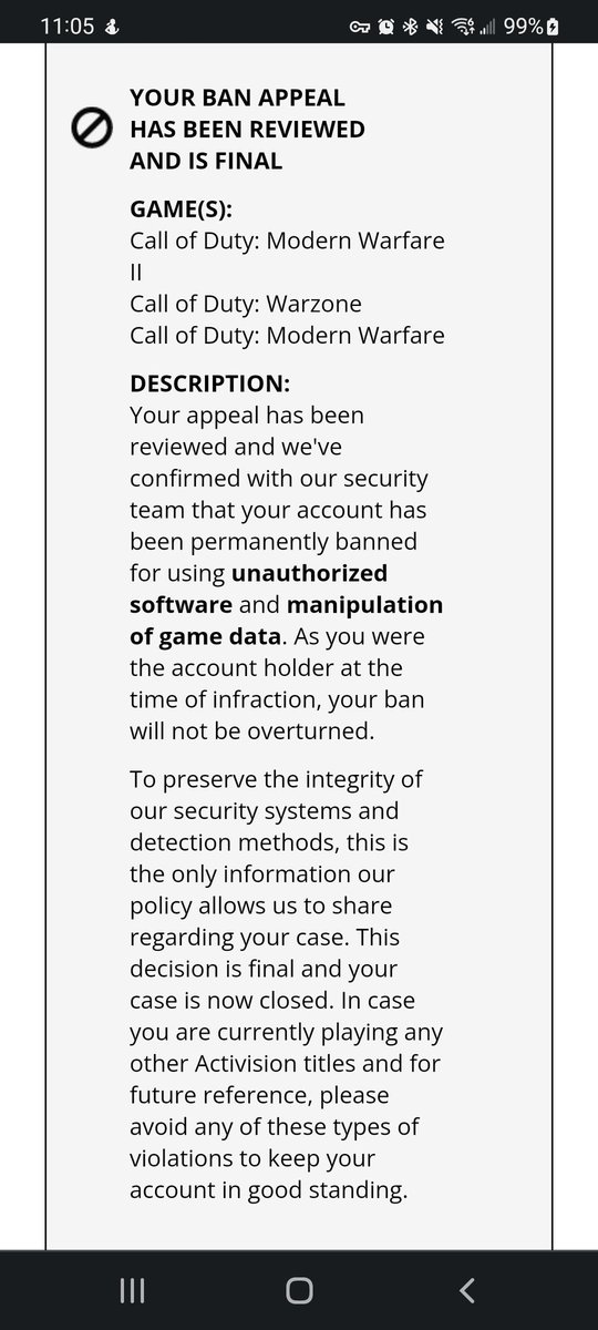 Shadowzook's tweet photo. So, went to play a bit of Modern Warfare and a match of warzone after finding out I couldn't get unbanned for just opening #CallofDutyModernWarfare2 and changing my graphics settings on Friday only to find out they also placed the ban also on #CallofDutyModernWarfare and #warzone https://t.co/OdMCIXCgGH