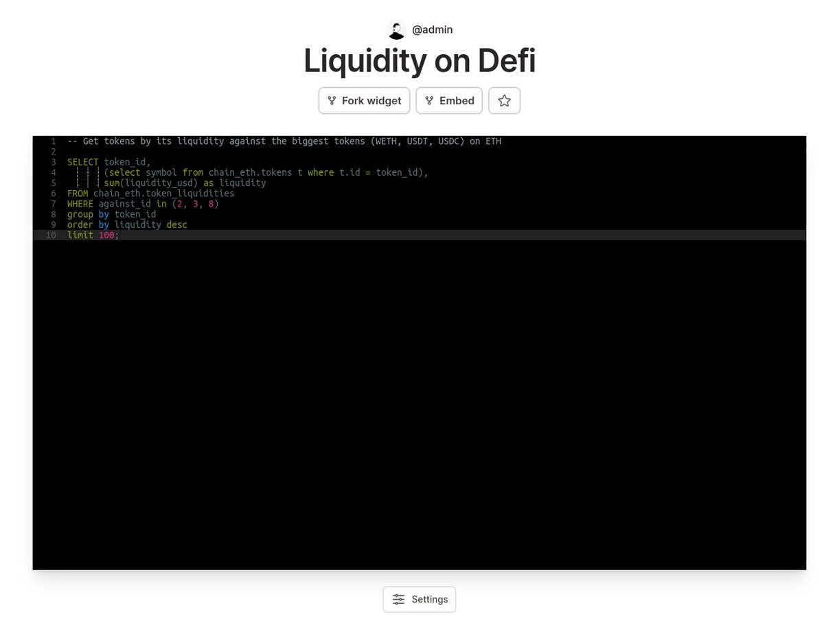 QuantNodeAI's tweet photo. With just a few lines of code, you can create widgets for your website or trading boards. We are working hard to bring you as much flexibility as possible 🔥 #ethereum #defi #liquidity #DataScience https://t.co/OHjZ88BCHF
