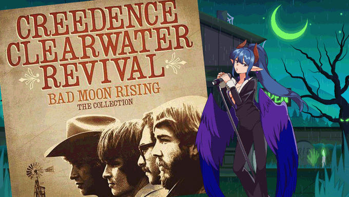 Just posted a video.  Bad Moon Rising by Creedence Clearwater Revival - Cover by Azure Dae  #VtubersEN<a href="/tag/vtubers"class="tags"><span>#vtubers</span></a><a href="/tag/vtubersen"class="tags"><span>#vtubersen</span></a><a href="/tag/vcarepackage"class="tags"><span>#vcarepackage</span></a>