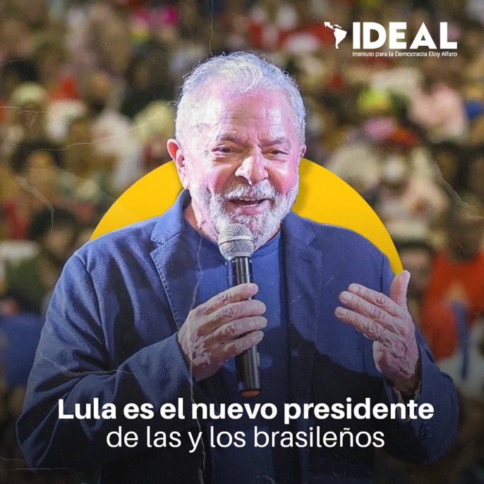 Cuando encarcelaron a Lula para impedirle ser candidato, no solo le robaron su libertad, también robaron la democracia a Brasil. Lo mismo hicieron en Ecuador con una ridícula sentencia por «influjo psíquico». En 🇪🇨 la revancha popular será aún mayor. ¡Viva la Patria Grande!