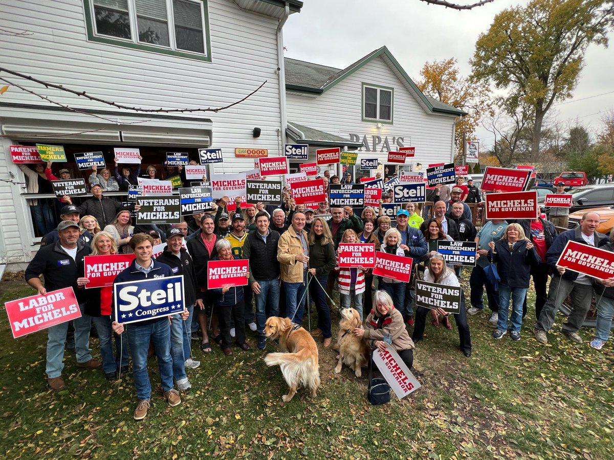 Tim Michels on Twitter "Great to be in Lake Geneva at Papa’s Blue