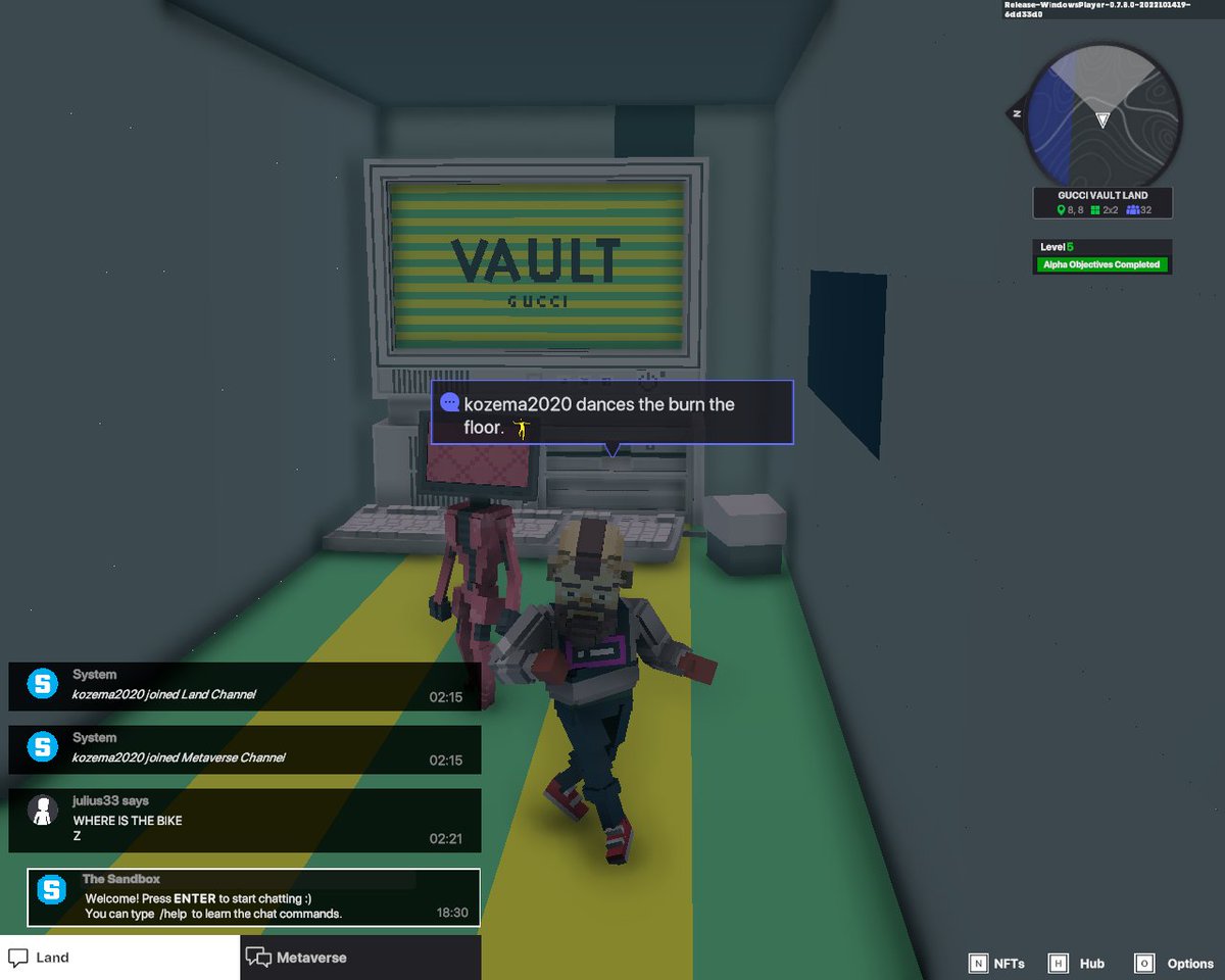 VKozema's tweet photo. @TheSandboxGame 🍓 #GucciVault in  #TheSandbox https://t.co/53AJ53HseG