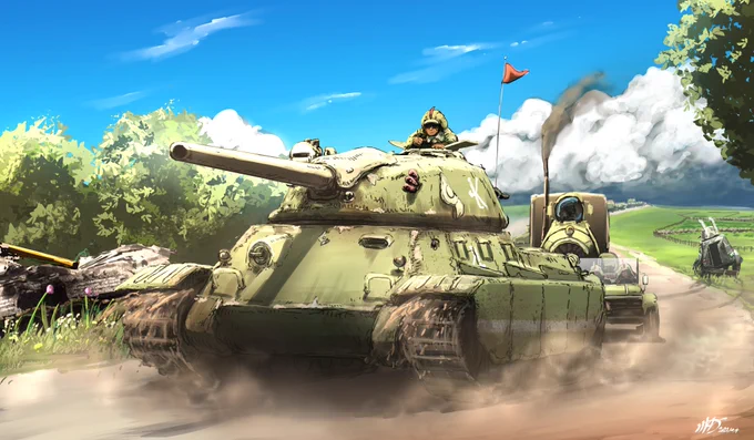 今月は戦車が多めだったね#今月描いた絵を晒そう 