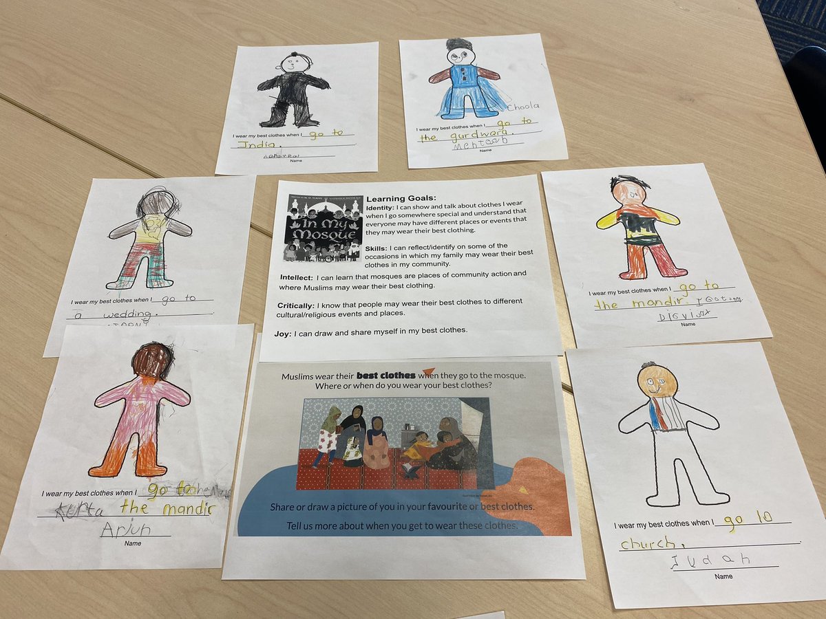 Amazing discussions and connections to personal identities arose as I was reading this book to students…in this activity Ss made connections to where and when they might wear their best clothes @mo_yuksel <a href="/fiorinipeel/">Paul Fiorini</a> <a href="/PDSB_Libraries/">PDSB Library Learning Commons</a> <a href="/SIBpeel/">Sir Isaac Brock P.S.</a>