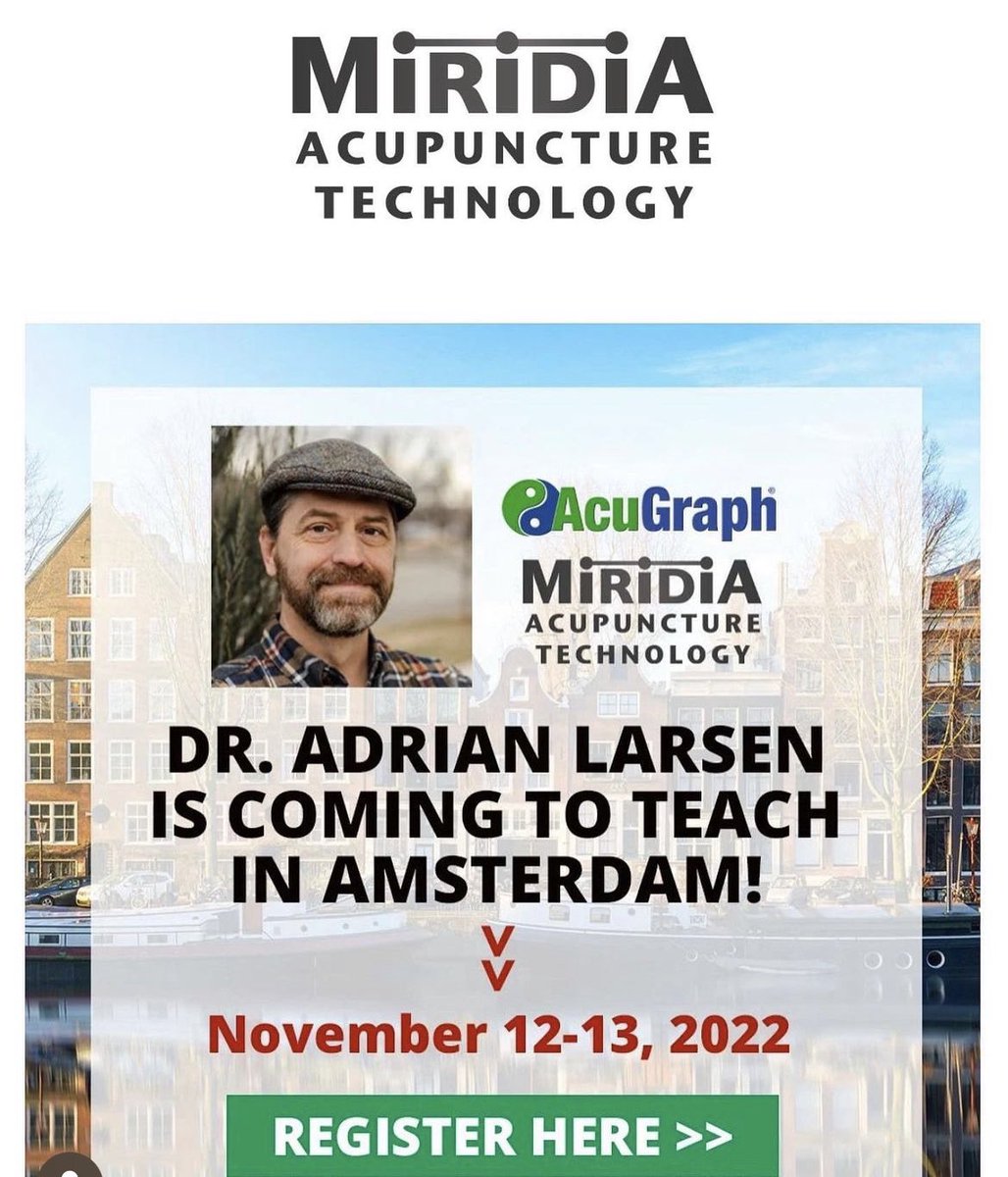 TalTaoSpirit's tweet photo. Date: 12 &amp; 13 November 2022

Time: 10:00 until 17:00

Teacher: Dr. Adrian Larsen, Miridia Acupuncture Technology, Idaho US 

Location: Hotel van der Valk, Breukelen

Language: English

Price: €444 for two days, €222 register through the website https://t.co/OeW2R29jfq https://t.co/OKURhl3QHK