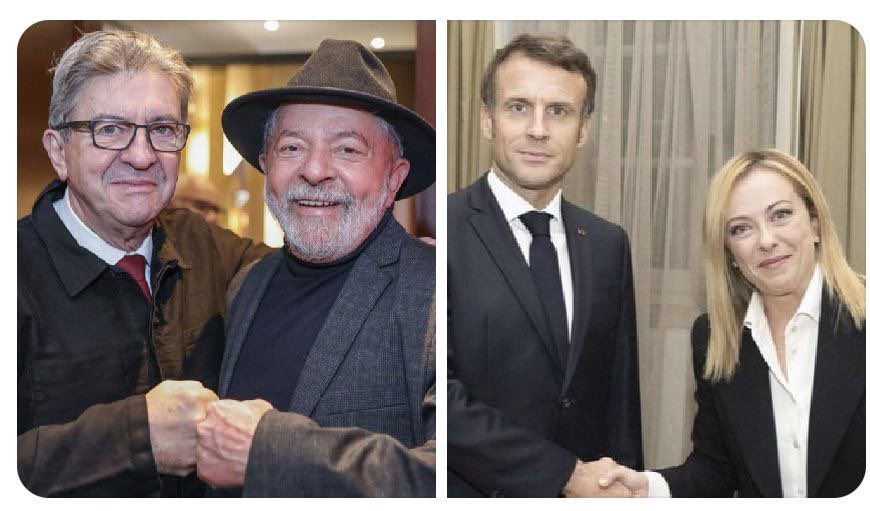 JLMelenchon's tweet photo. Victoire de @LulaOficial, victoire du peuple ! ✊ 

À l'heure où l’obscurantisme gagne du terrain en Europe, le Brésil parle au monde : oui, un autre monde de justice et d’entraide est possible.

#LulaPresidente2022 https://t.co/H1bVHJHM2t