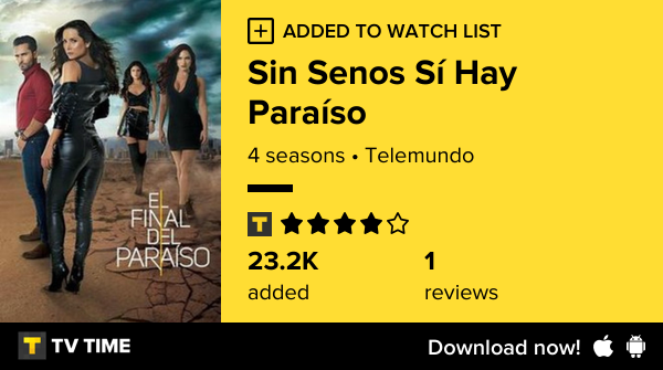 bomerana's tweet photo. I've just started following Sin Senos Sí Hay Paraíso https://t.co/NSJN9zHZVA #tvtime https://t.co/TntRIDhXUr