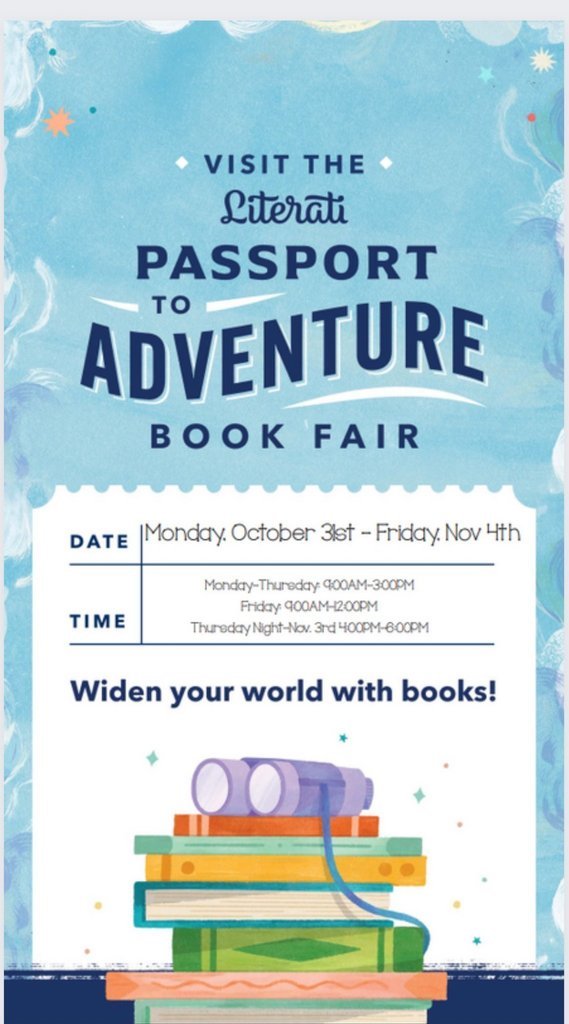 ESuperhawks's tweet photo. EDISON FAMILIES:  The Edison Book Fair begins tomorrow, Monday, October 31st and runs through Friday, November 4th.  Tomorrow is also Book Character Dress Up Day!  Please remember that costumes must follow LPS dress code. No scary costumes or fake weapons. Thank you! https://t.co/bCUen1F6av