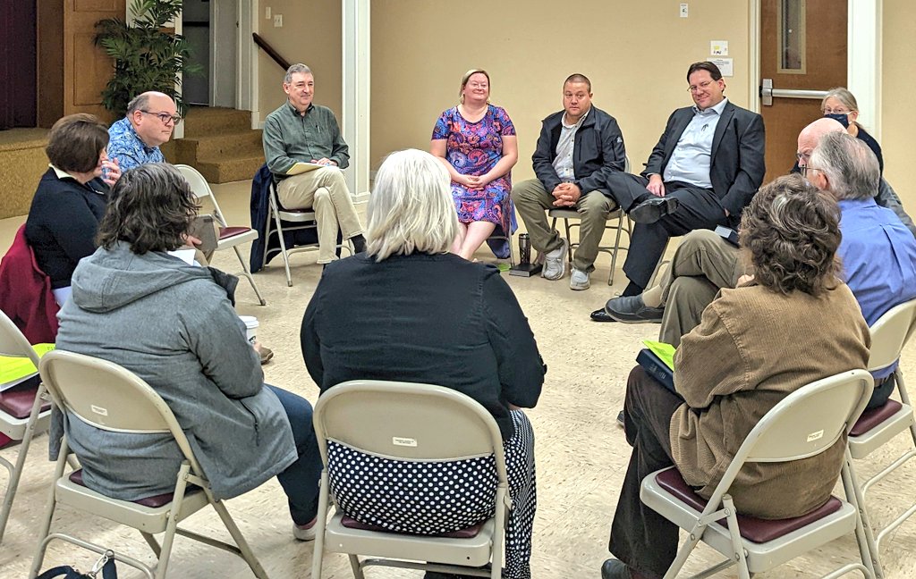 IPLdmv's tweet photo. Beautiful Creation Care Sunday with @ManassasCOB this morning, including a thoughtful climate conversation, a book display, Rev. @MandyNorth519 reading kids a story about the Wise Old Turtle, and a powerful sermon calling for a "sea change" in our consciousness. #climatepulpits https://t.co/286xr5ic3R