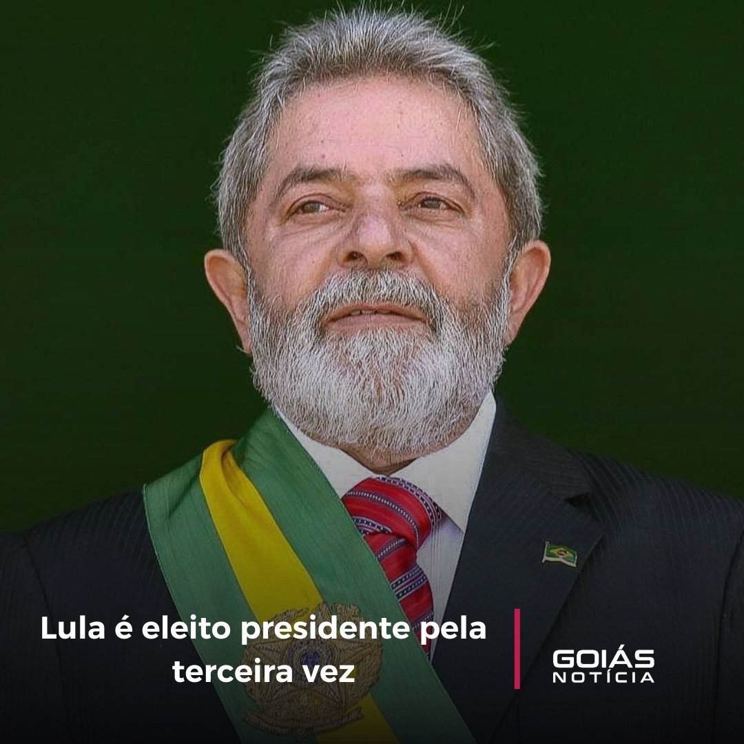 Lula é eleito presidente pela 3ª vez