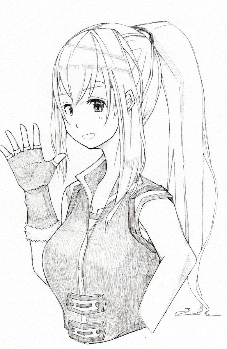 ceh72070's tweet photo. たまにはペン画で。シャイニングフォースクロスよりヒューマン娘(・ω・) #SFCEX #SFCEXZ https://t.co/JgZ8qFwvDG
