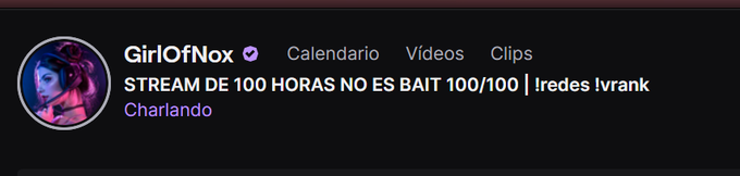 100/100 HORAS COMPLETADAS :DDDD Gracias a todos los que estuvieron conmigo en todos estos d&iacute;as stremeando