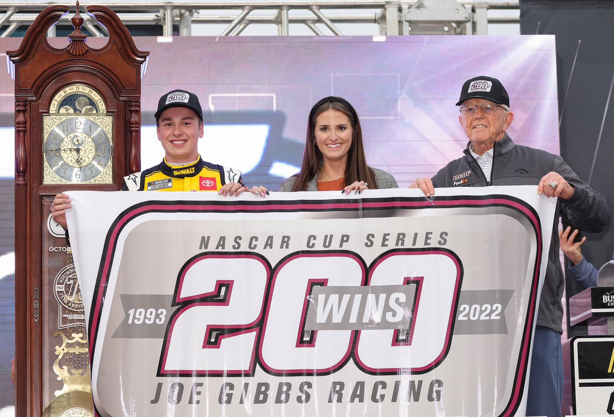 Christopher Bell (@cbellracing) on Twitter photo Weāre racing for a championship! Holy crap! Thank you 20 team, <a href="/DEWALTtough/">DEWALT</a> & <a href="/ToyotaRacing/">Toyota Racing</a>! Also <a href="/JoeGibbsRacing/">Joe Gibbs Racing</a> 200th win! Donāt want that lost in this. So many great people & partnerships over the years. Honored to play my small role in this milestone. Letās go get one more! Weāre racing for a championship! Holy crap! Thank you 20 team, <a href="/DEWALTtough/">DEWALT</a> & <a href="/ToyotaRacing/">Toyota Racing</a>! Also <a href="/JoeGibbsRacing/">Joe Gibbs Racing</a> 200th win! Donāt want that lost in this. So many great people & partnerships over the years. Honored to play my small role in this milestone. Letās go get one more!