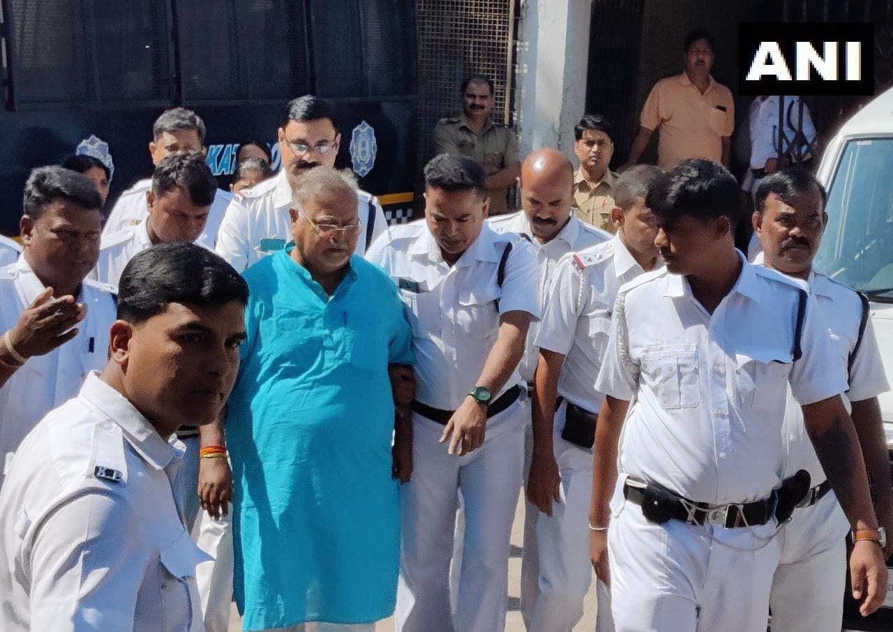 ANI on Twitter "ExWest Bengal min Partha Chatterjee brought to