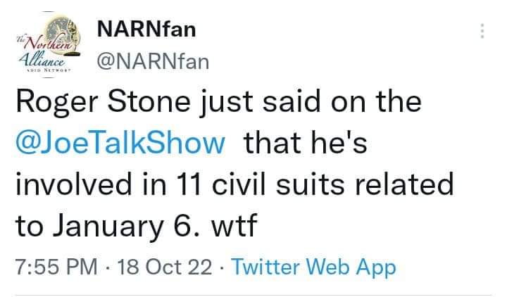 RogerWants's tweet photo. Just curious
Do all the little boys who follow Roger Stone around and linked their online lives to him for years while they devoted their lives to doing his dirty work know that they will be included in all these cases Roger is talking about? 
I'm talking to YOU #JacobEngels https://t.co/6jzUsG5gaI