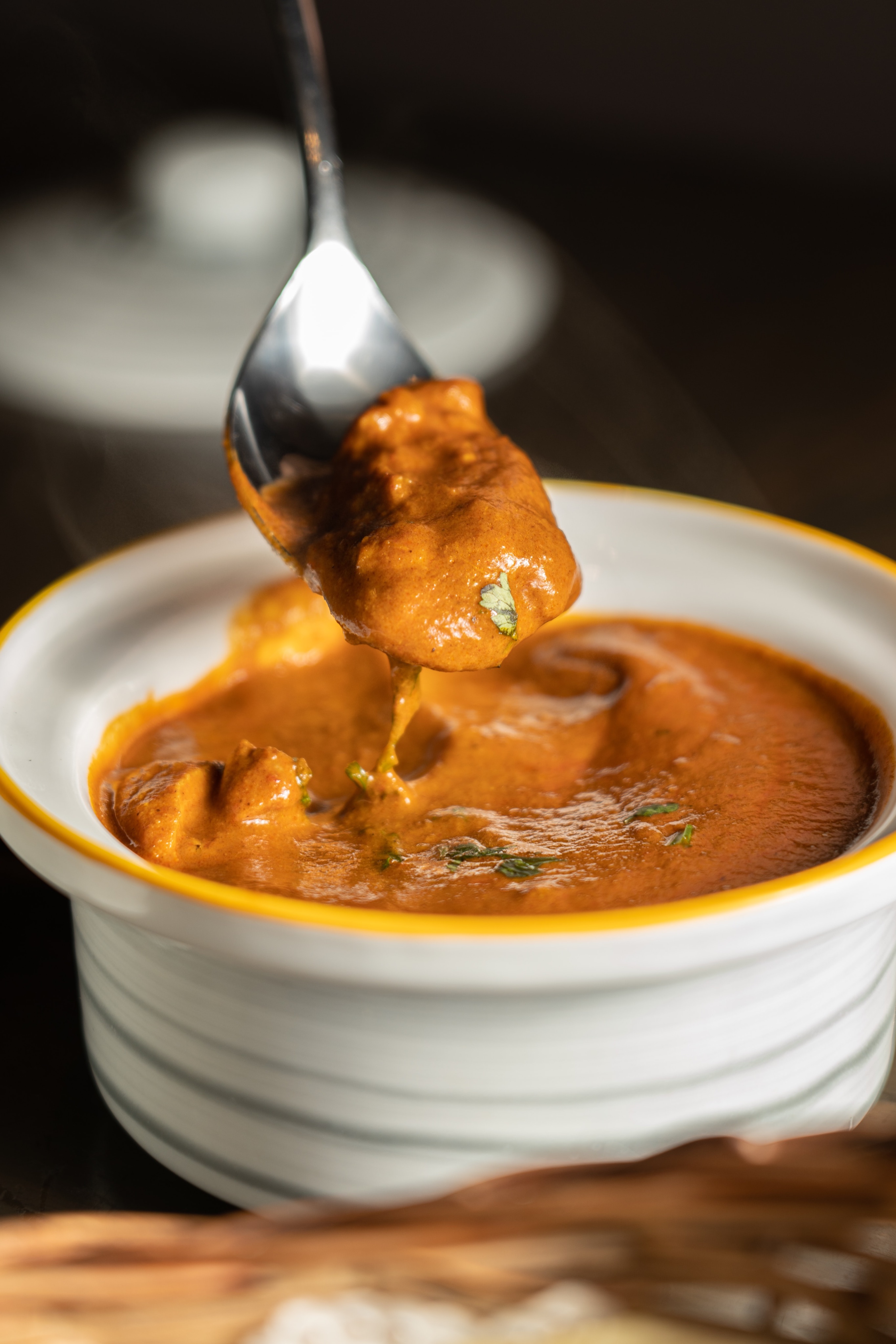 A chicken curry dish