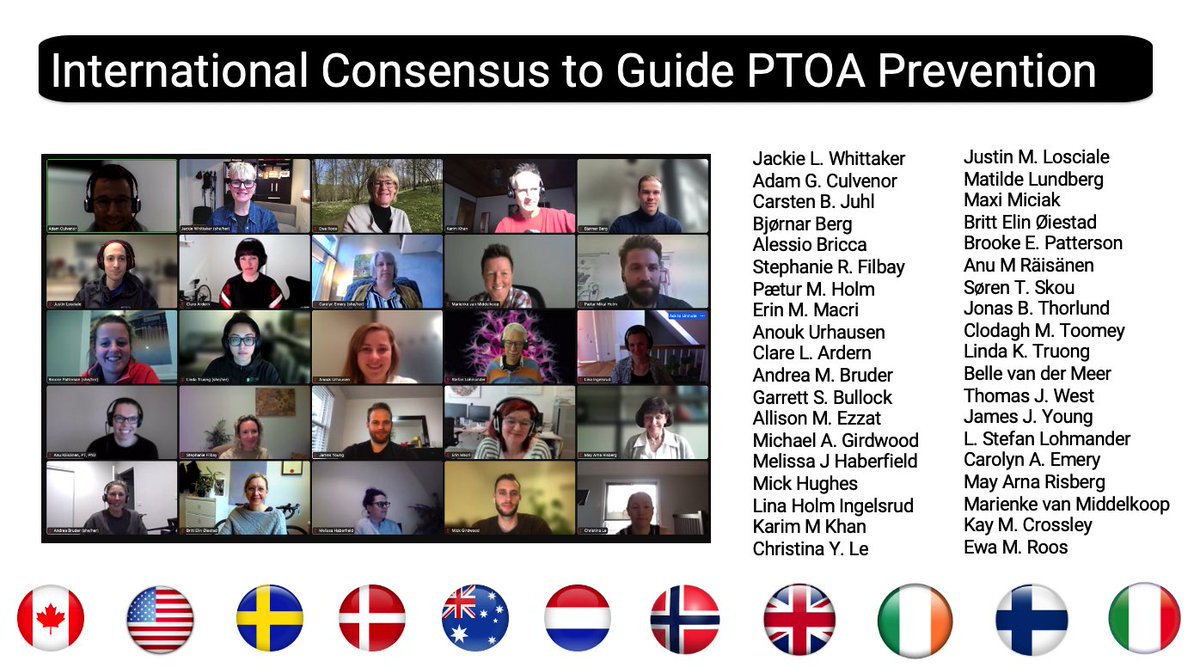 Too many to tag, but can sum it up with #dreamteam 

<a href="/LKTphysio/">Linda Truong // LT</a> <a href="/JayLos18/">Justin Losciale, PT, DPT</a> <a href="/Knee_Howells/">Brooke_Patterson</a> <a href="/a_bricca/">Alessio Bricca</a> <a href="/PM_Holm/">Pætur Mikal Holm</a> @melhabphysio <a href="/AndreaBruder/">Dr Andrea Bruder</a> <a href="/amraisanen/">Dr. Anu M Räisänen</a> <a href="/berg_bjornar/">Bjørnar Berg</a> @AnoukUrhausen <a href="/tsewmot/">Tom West</a> <a href="/mickwhughes/">Mick Hughes</a> <a href="/MaxiMiciak/">Maxi Miciak PhD🌻forever</a> <a href="/James_J_Young/">James J. Young</a> <a href="/MayRisberg/">May Arna Risberg</a> @beoiestad <a href="/clare_ardern/">Clare Ardern</a> <a href="/stephfilbay/">A/Prof Stephanie Filbay</a>